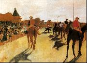 Horses Before the Stands Edgar Degas